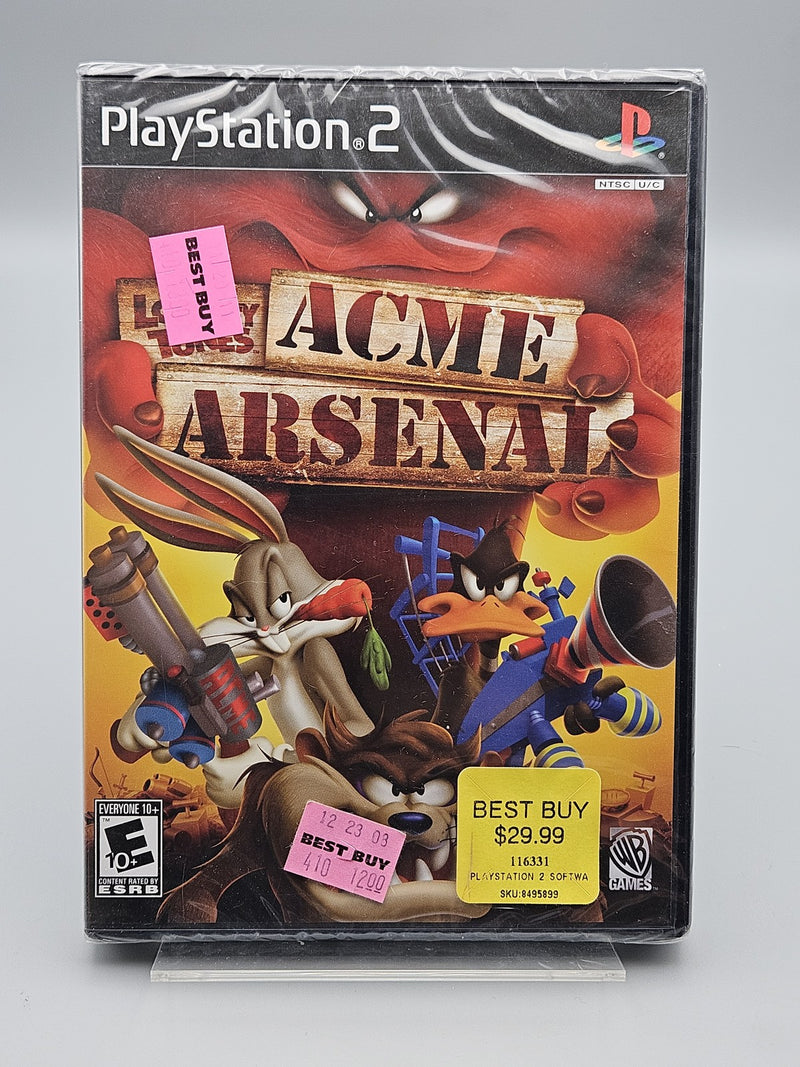 Looney Tunes ACME Arsenal PlayStation 2 PS2 Game New Sealed Bugs Bunny Taz Daffy