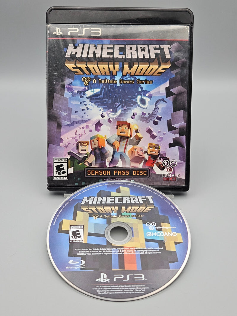 Minecraft: Story Mode Season Pass Playstation 3 PS3 No Manual Tested Refurbished