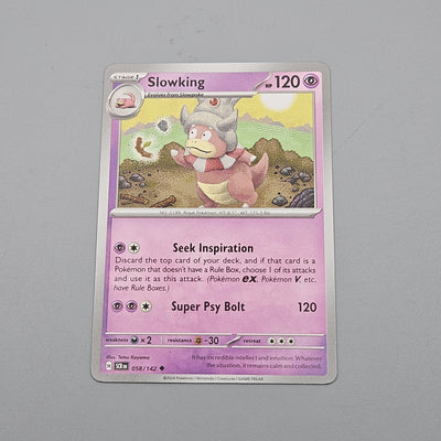 Slowking 058/142 Uncommon Sv07 Scarlet & Violet Stellar Crown NM