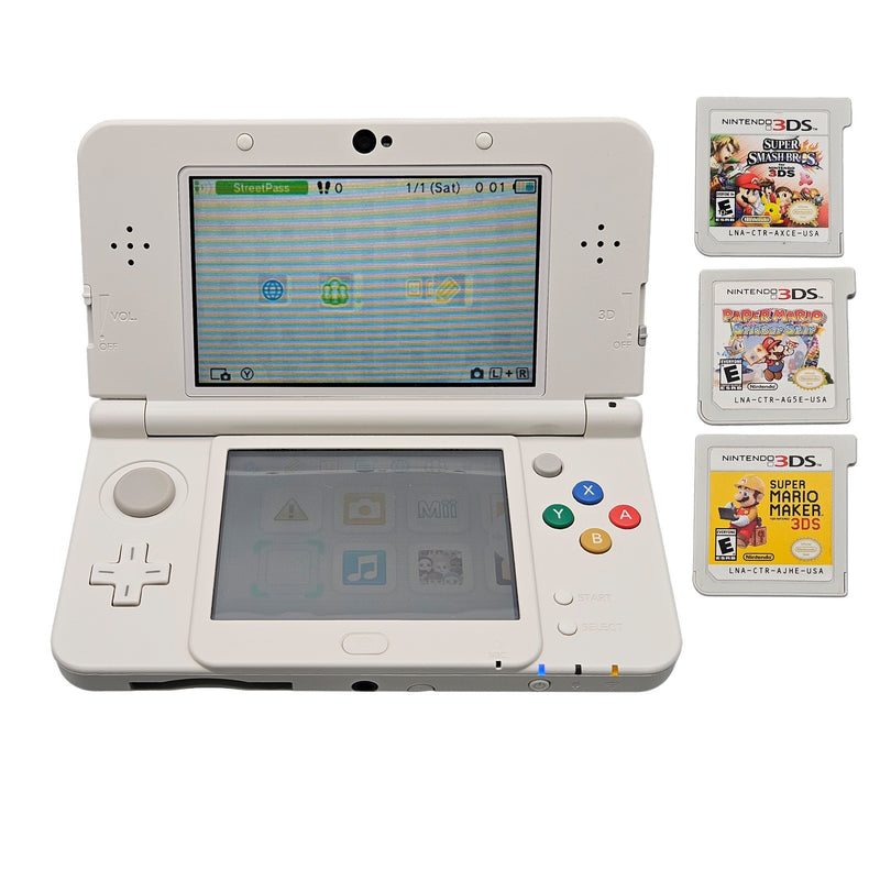 Nintendo New 3DS Super Mario Black Friday Limited Edition White + Mario & Smash
