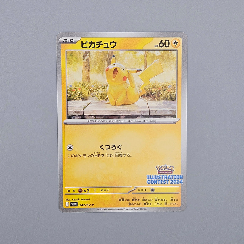 Pikachu 242 SV-P Promotional Card Illustration Contest 2024 Japanese US Seller