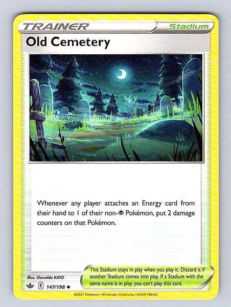 Old Cemetery 147/198 Chilling Reign Uncommon NM Pokemon TCG