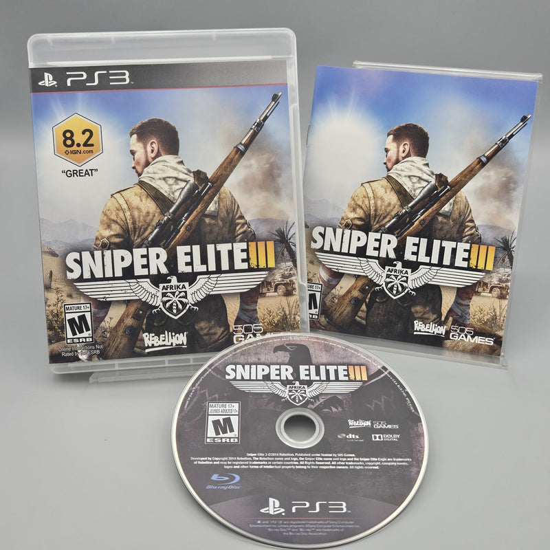Sniper Elite III 3 PS3 PlayStation 3 Complete Refurbished Excellent