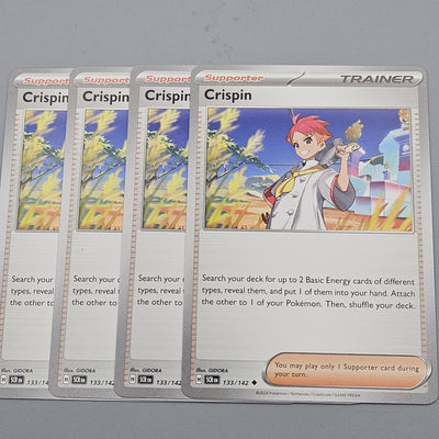 Crispin 133/142 - 4x Playset - SV07 Pokemon Scarlet & Violet Stellar Crown