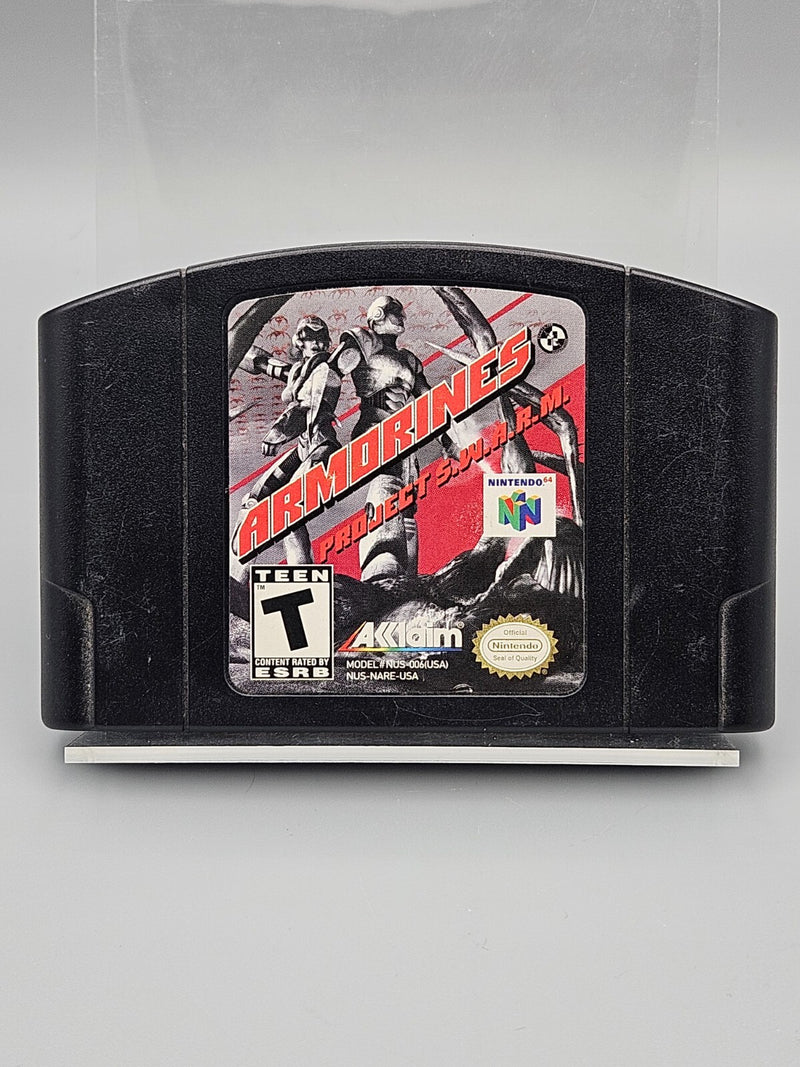 Armorines Project SWARM Nintendo 64 N64 Tested Acclaim Cart Only