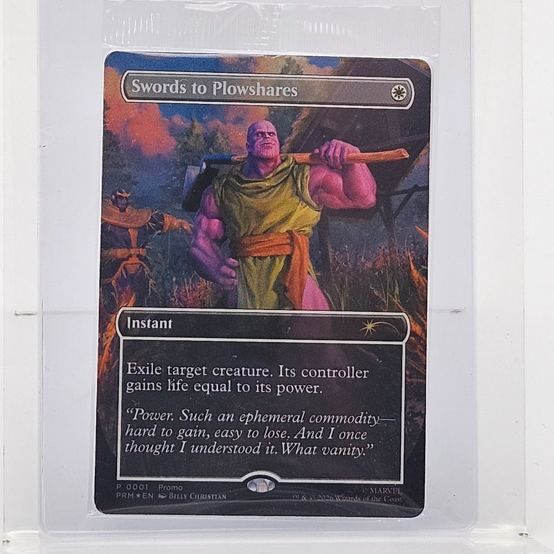Thanos MTG Swords to Plowshares P 0001 Sealed Promo 2026 PSA Magazine Sealed