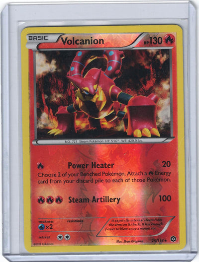Volcanion - 25/114 - Shattered Holo Rare Pokemon NM