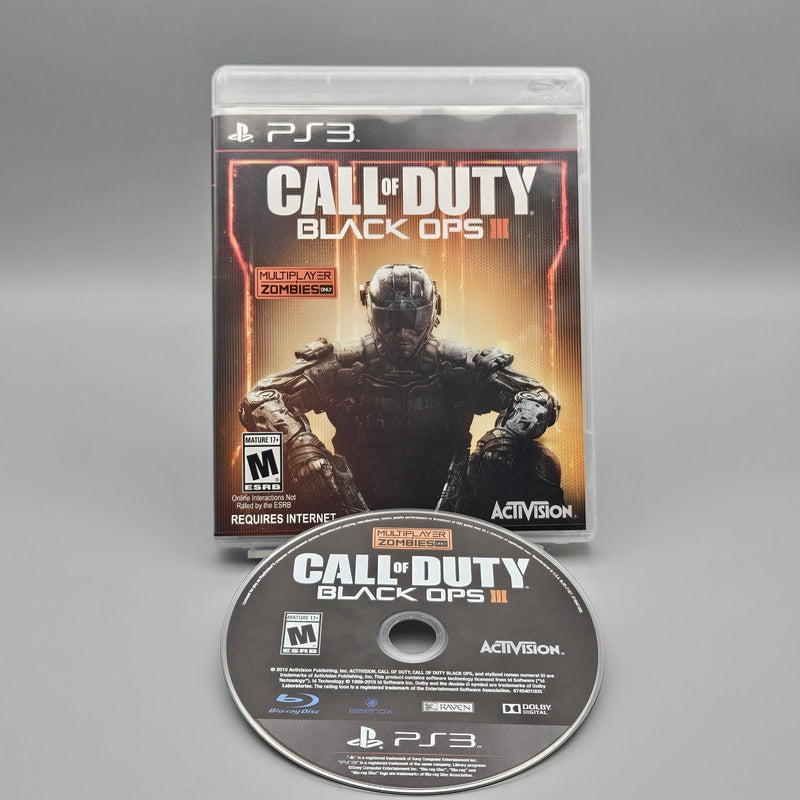 Call of Duty Black Ops III Multiplayer + Zombies PS3 Complete Refurb Very Good