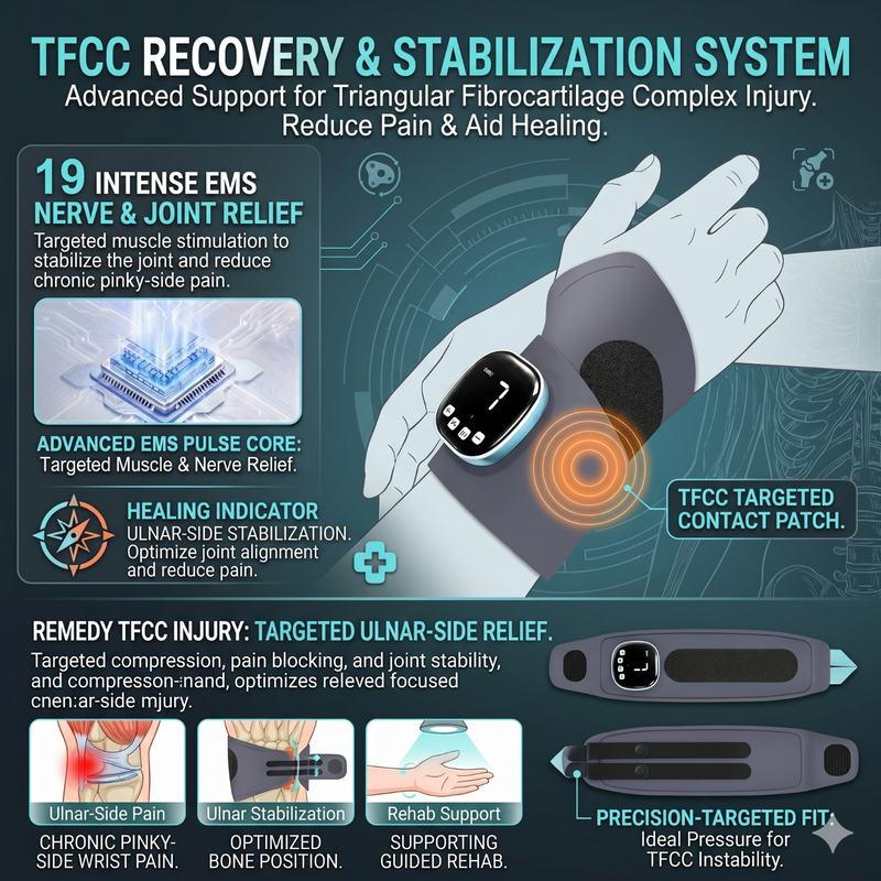 TFCC Wrist Support Guard EMS Electric Massager Muscle Recovery Comfort Brace