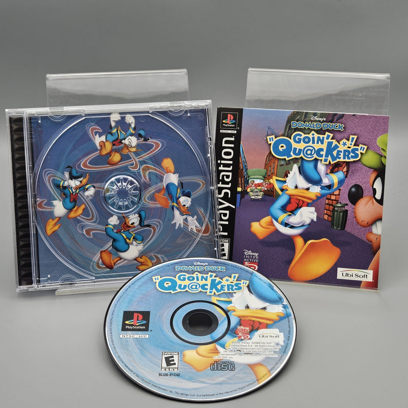 Donald Duck: Goin' Quackers Disney PlayStation PS1 Complete CIB Excellent