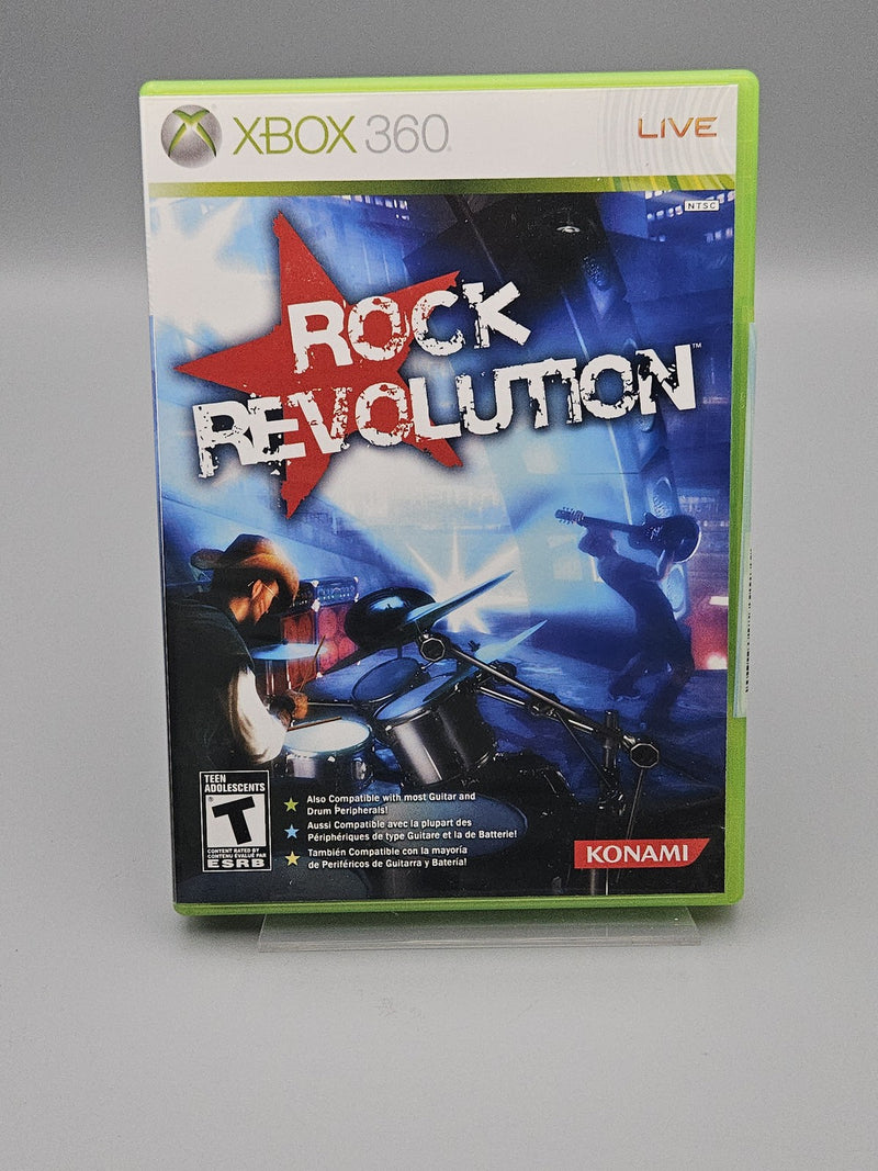 Rock Revolution Xbox 360 Video Game Konami Music Rhythm Guitar Drums Sealed