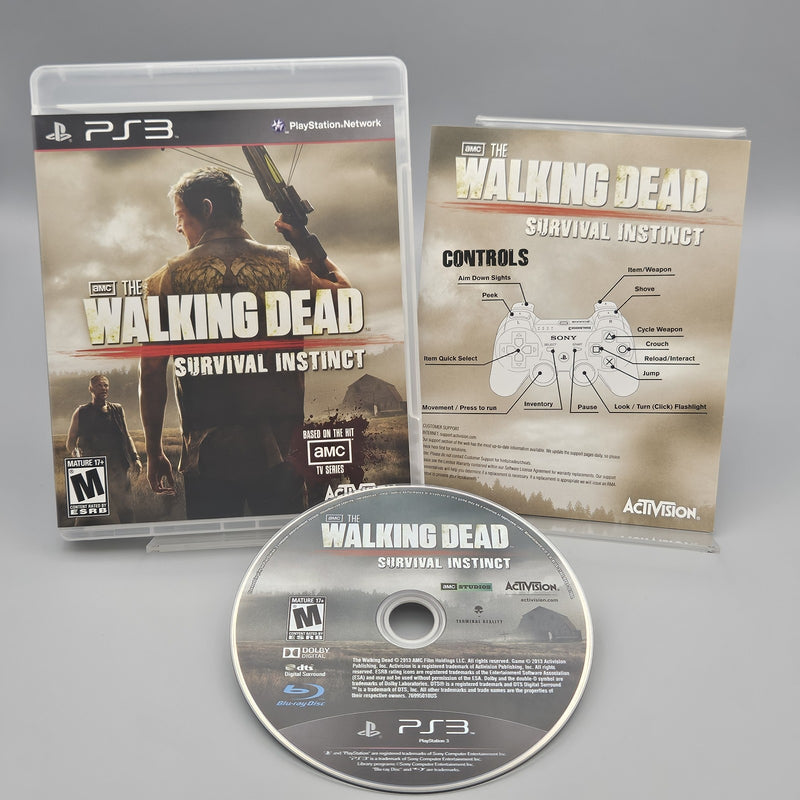 The Walking Dead Survival Instinct PS3 PlayStation 3 Complete Refurb Excellent