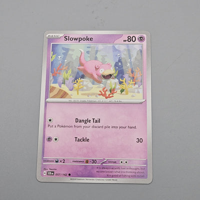 Slowpoke 057/142 Non-Holo Sv07 Scarlet & Violet Stellar Crown NM