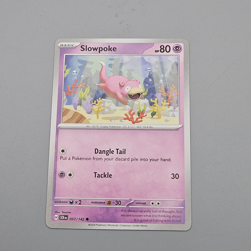 Slowpoke 057/142 Non-Holo Sv07 Scarlet & Violet Stellar Crown NM