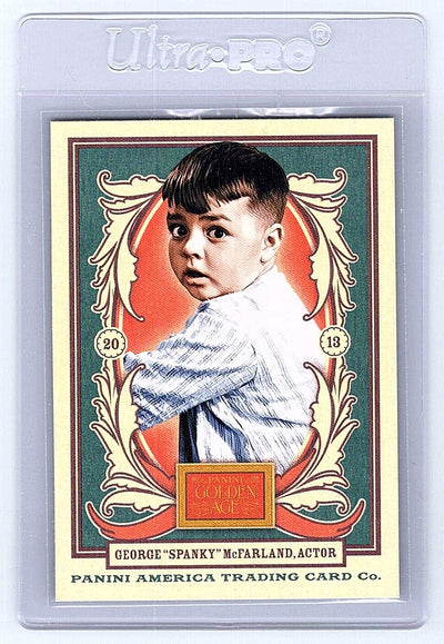 George "Spanky" McFarland close-up- 2013 Panini Golden Age #36a, Actor