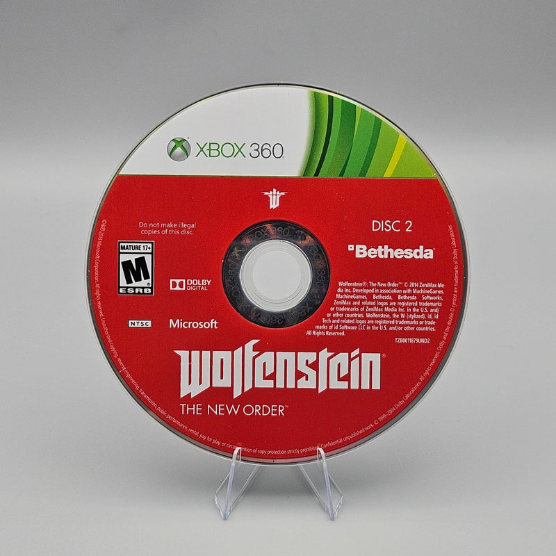 Wolfenstein The New Order Disc 2 Replacement Xbox 360 Disc Only Excellent
