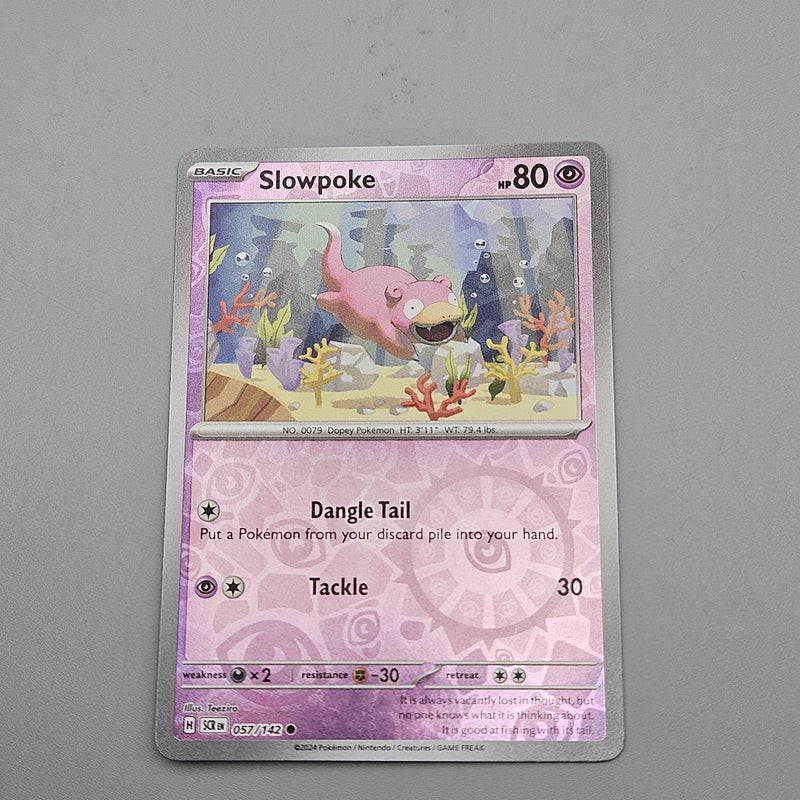 Slowpoke 057/142 Reverse Holo Common Sv07 Scarlet & Violet Stellar Crown NM