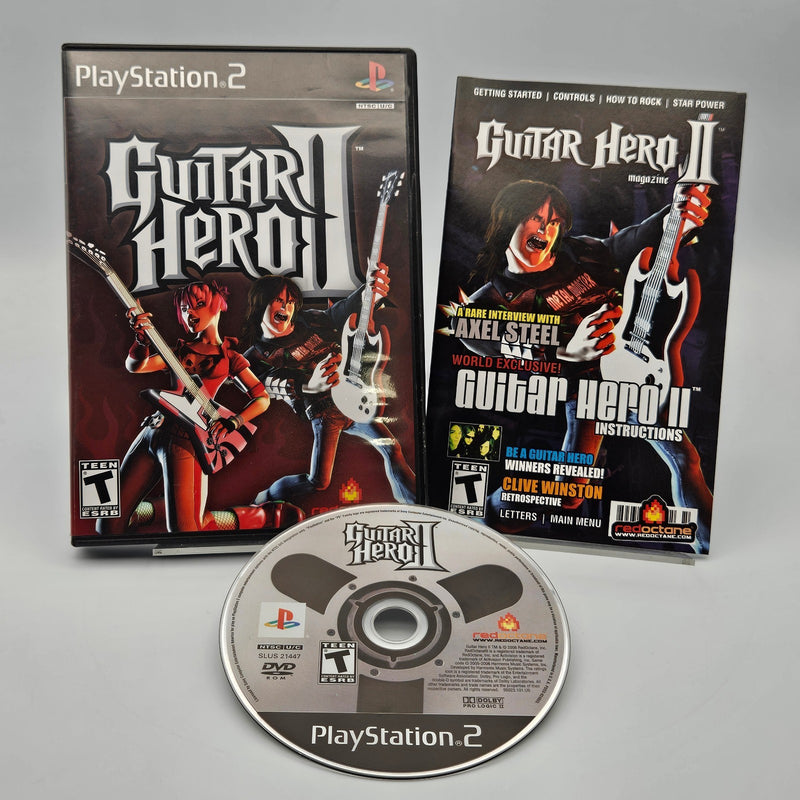 Guitar Hero 2 PS2 PlayStation 2 Complete CIB Refurbished Excellent