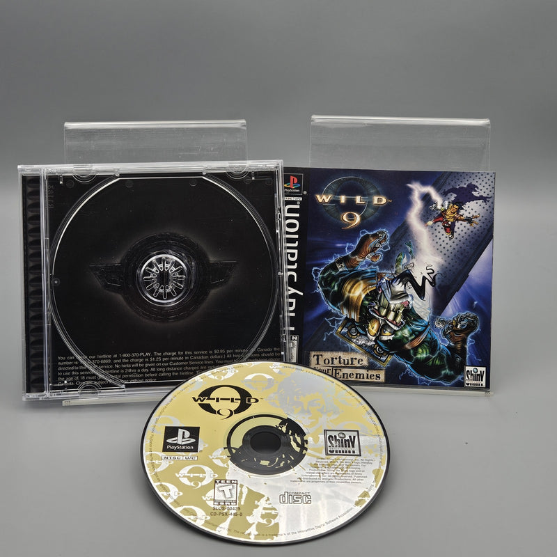 Wild 9 Playstation PS1 Black Label Complete Refurbished Excellent