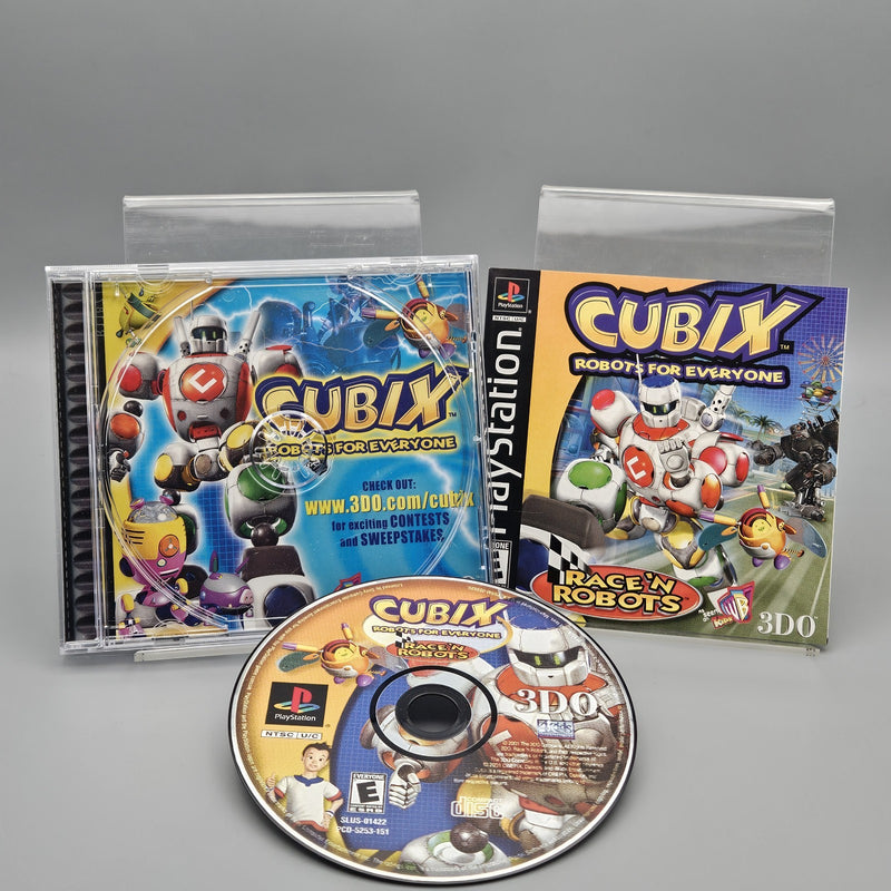 Cubix Robots for Everyone Race N Robots PlayStation PS1 Complete Excellent