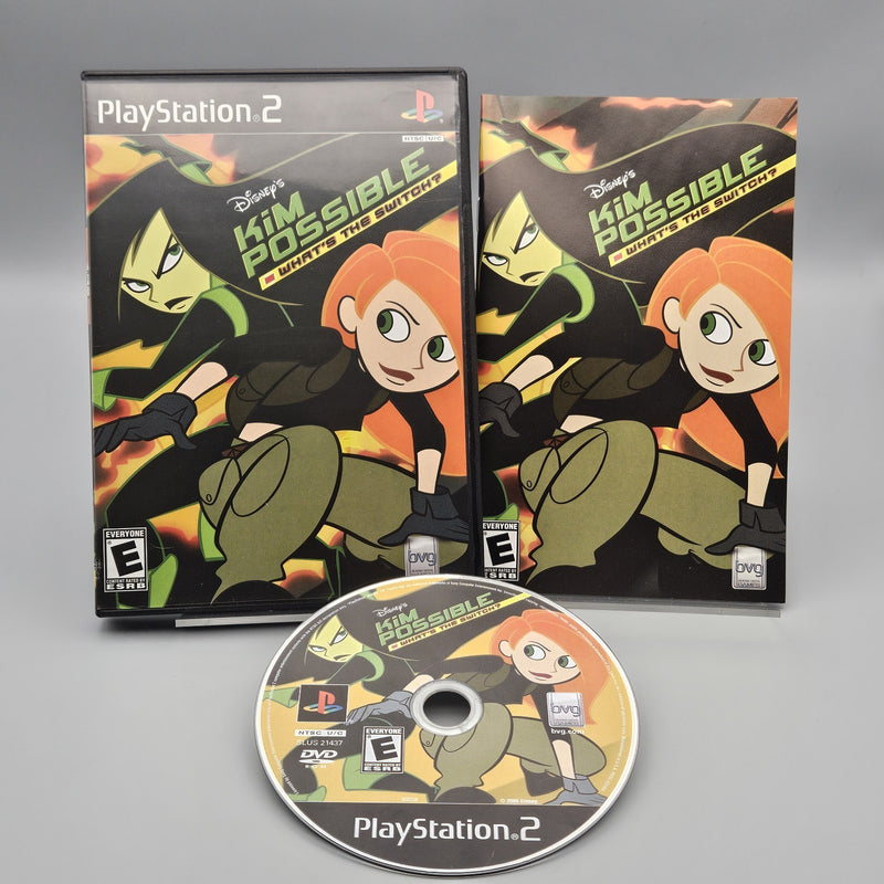 Kim Possible What's the Switch PlayStation 2 PS2 Complete CIB Tested Excellent
