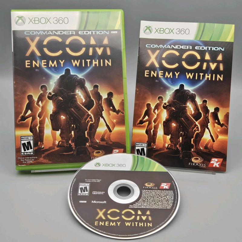 XCOM Enemy Within Commander Edition Xbox 360 Complete Refurbished Excellent