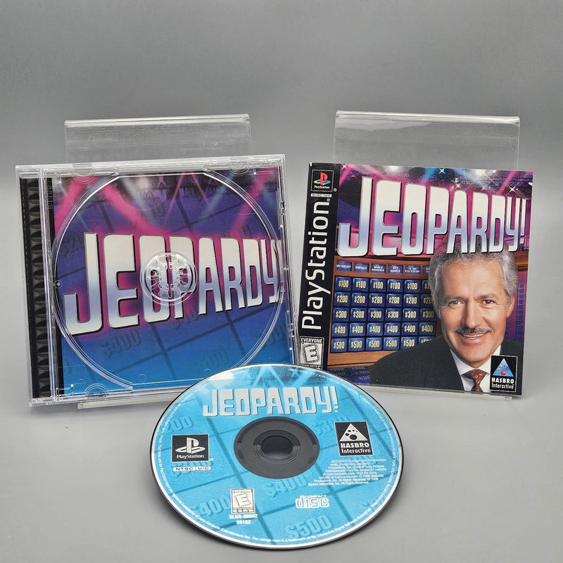 Jeopardy PS1 PlayStation Complete CIB Refurbished Excellent