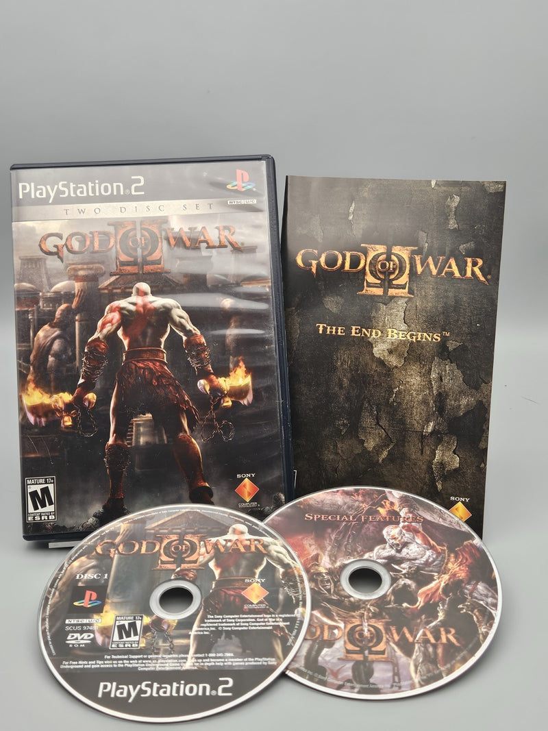 God of War II PS2 PlayStation 2 CIB Black Label Tested Refurbished Excellent