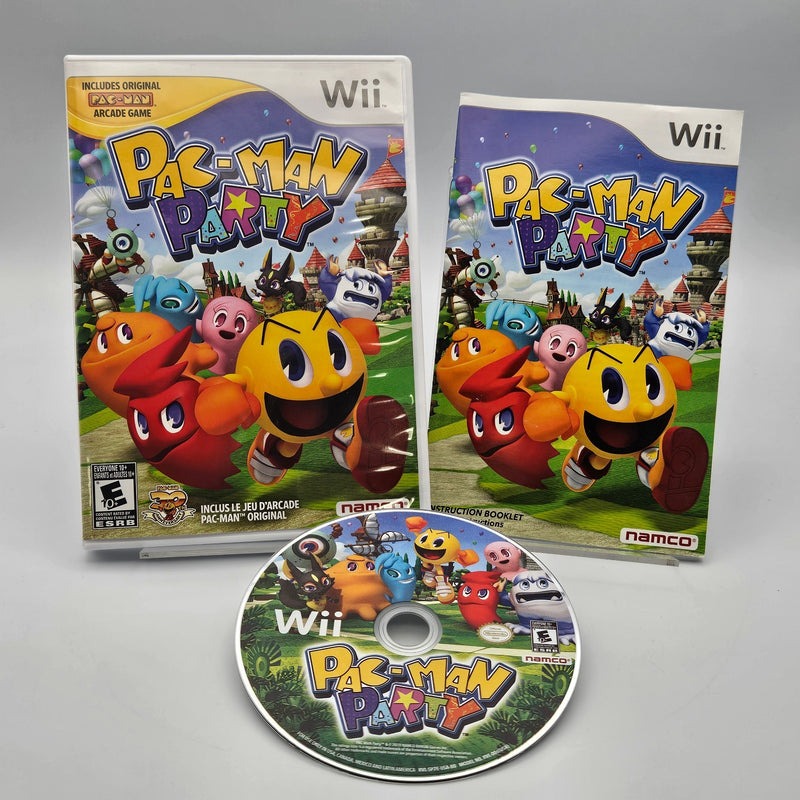 Pac-Man Party Nintendo Wii CIB Complete Refurbished Excellent