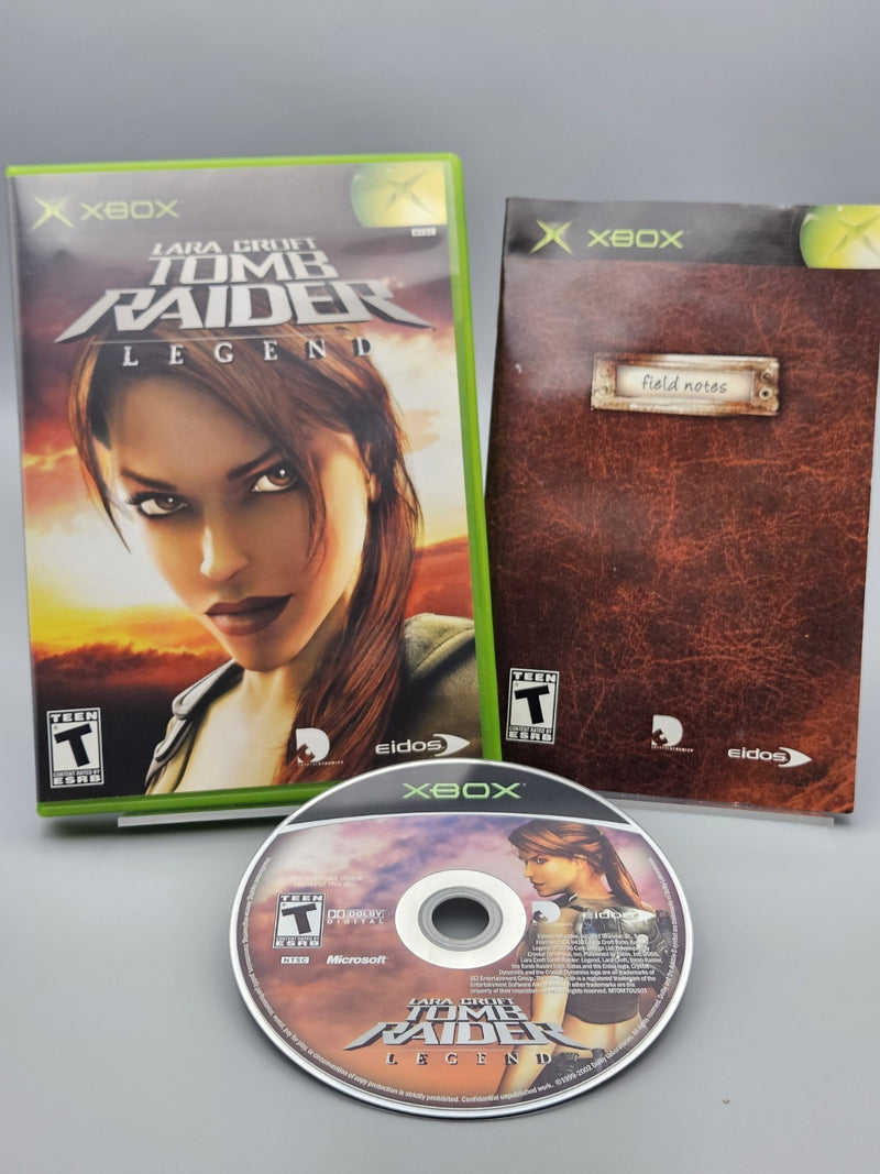 Tomb Raider Legend Xbox Complete CIB Black Label Tested Refurbished