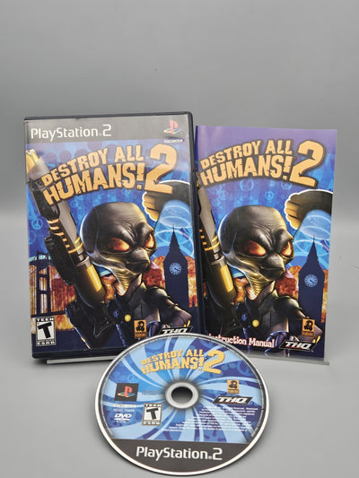Destroy All Humans 2 PS2 PlayStation 2 CIB Tested Refurbished Excellent