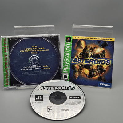 Asteroids Playstation PS1 Complete CIB Greatest Hits Refurbished Excellent