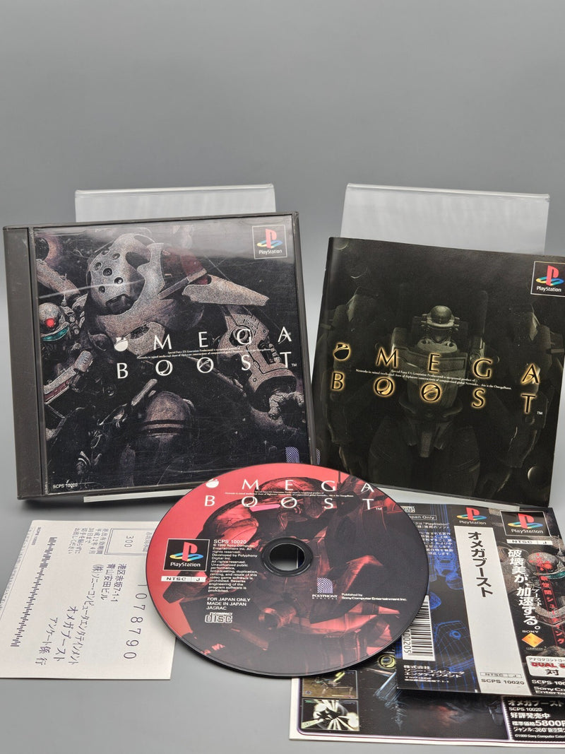 Omega Boost JP Sony Playstation PS1 CIB Japan Import US Seller