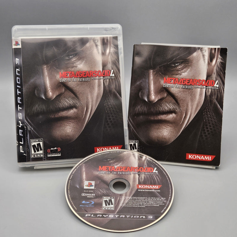Metal Gear Solid 4 Guns of the Patriots PS3 PlayStation 3 Complete Excellent