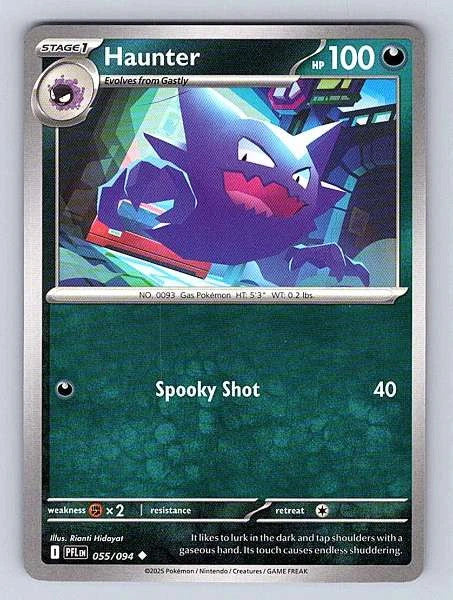 Haunter 055/094 Phantasmal Flames Uncommon NM Pokemon TCG