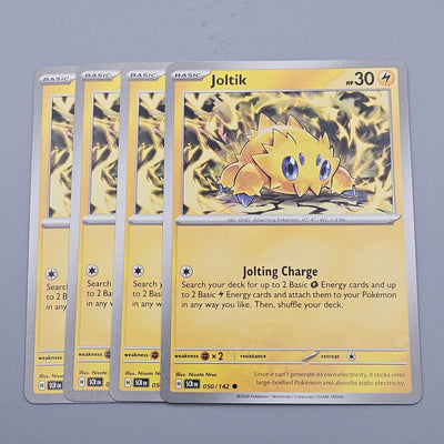 Joltik 050/142 - 4x Playset - SV07 Pokemon Scarlet & Violet Stellar Crown