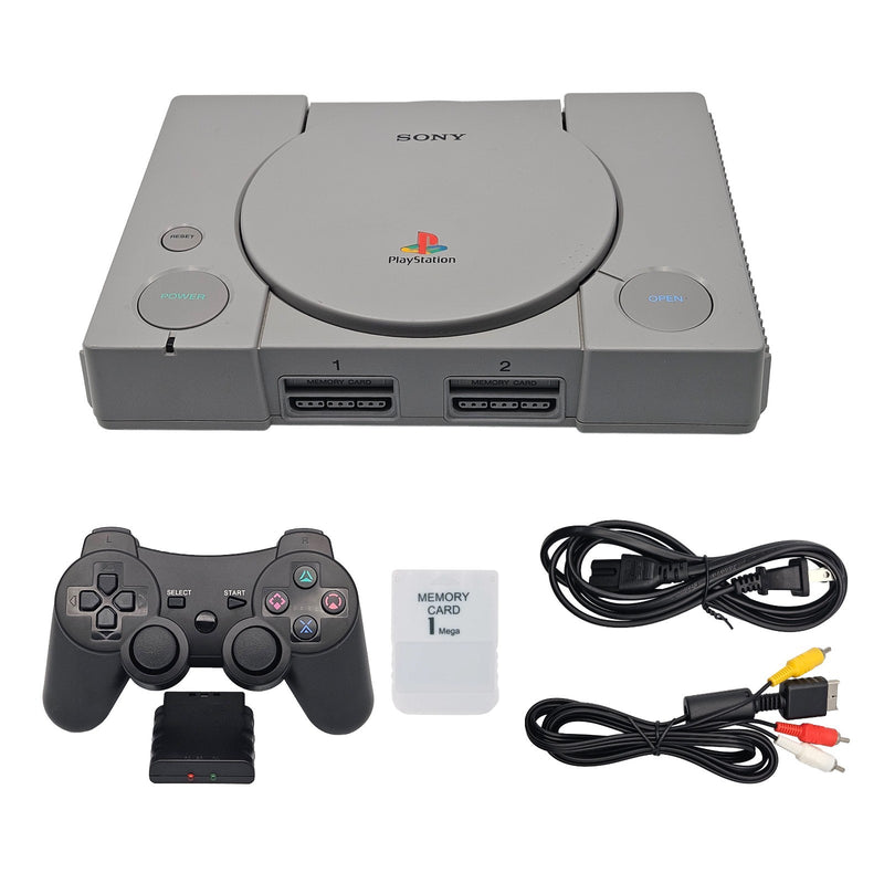Sony PlayStation 1 PS1 Console Bundle + Wireless Controller & Memory Card PSX