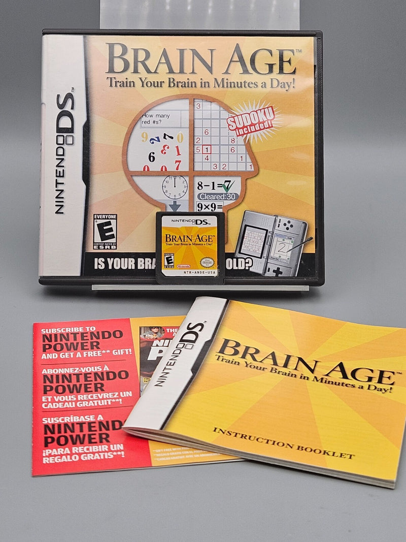 Brain Age Nintendo DS CIB Tested