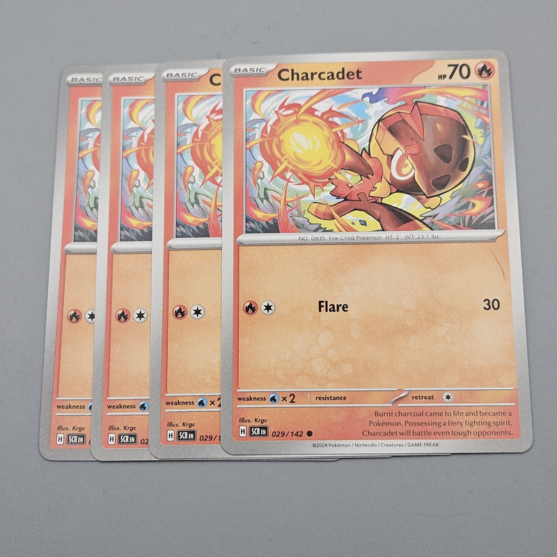 Charcadet 029/142 - 4x Playset - SV07 Pokemon Scarlet & Violet Stellar Crown