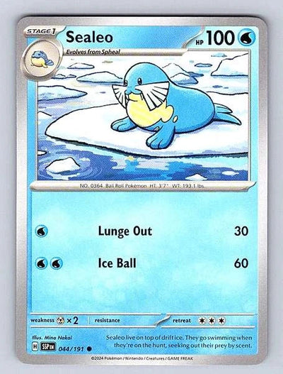 Sealeo 044/191 Surging Sparks Common NM Pokemon TCG