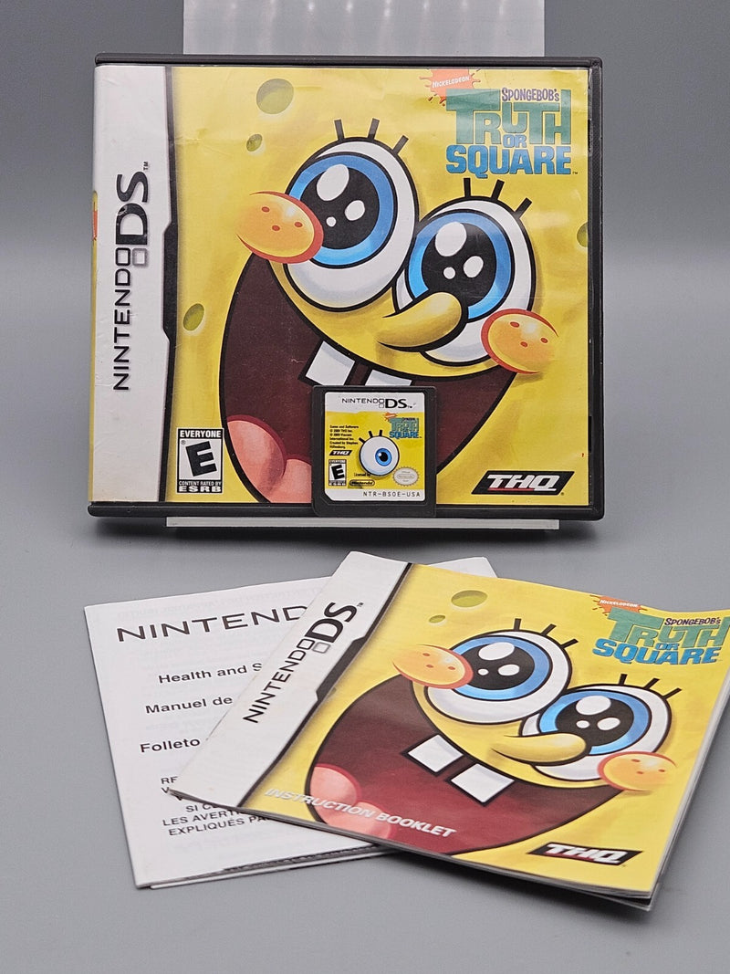 SpongeBob's Truth Or Square Nintendo DS CIB Tested