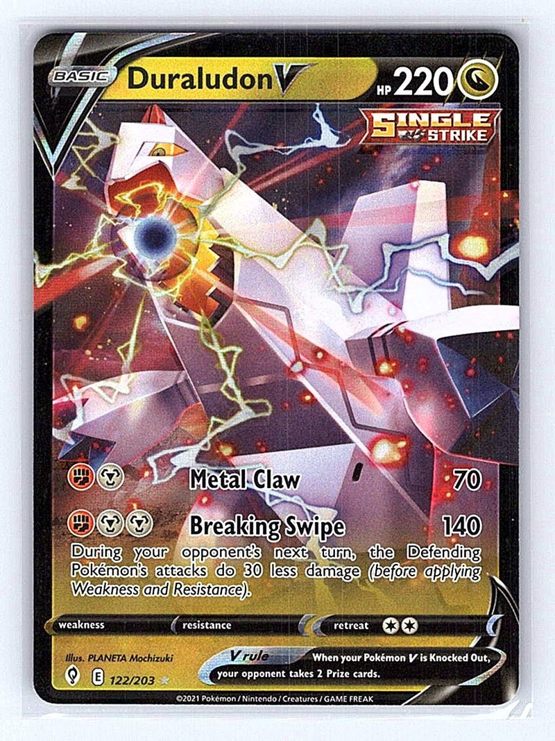 Pokemon TCG SWSH07: Evolving Skies #122/203 Duraludon V NM
