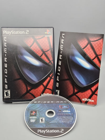 Spider-Man PS2 PlayStation 2 Black Label CIB Tested Refurbished Excellent