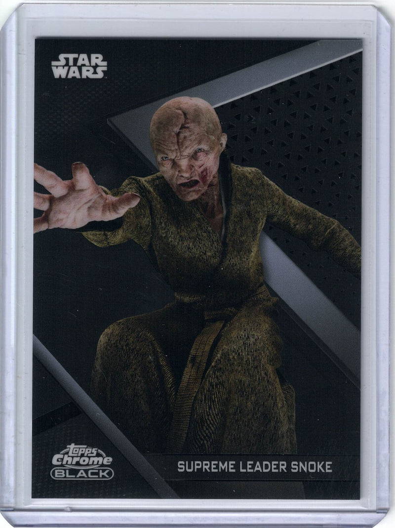 2022 Topps Chrome Black Star Wars Base Supreme Leader Snoke NM