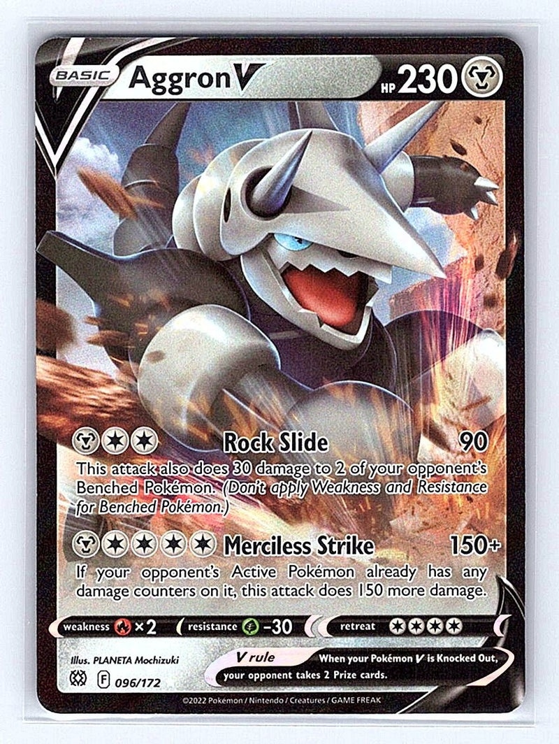 Pokemon TCG SWSH09: Brilliant Stars #096/172 Aggron V NM