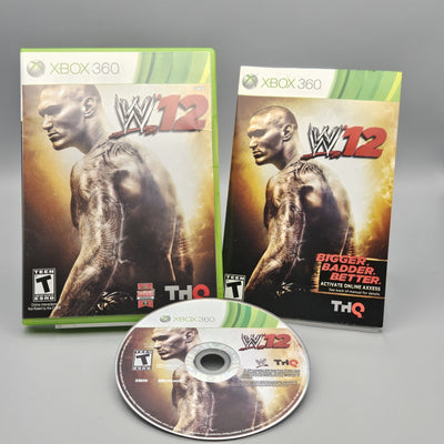 WWE 12 Xbox 360 Complete CIB Refurbished Excellent
