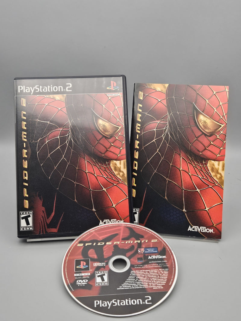 Spider Man 2 Black Label PS2 PlayStation 2 CIB Tested Refurbished Excellent