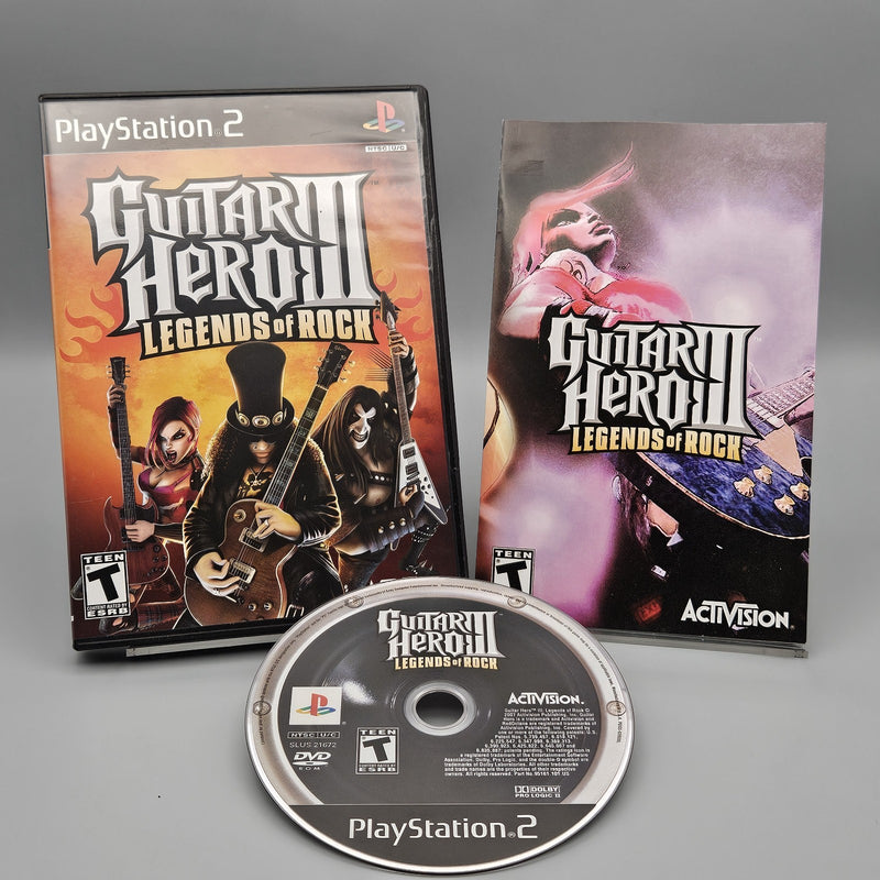 Guitar Hero III 3 Legends of Rock PS2 PlayStation 2 Complete Excellent