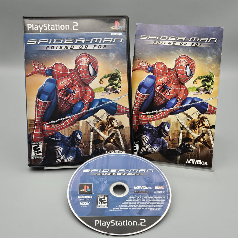 Spider Man Friend or Foe PlayStation 2 PS2 CIB Tested Refurbished Excellent