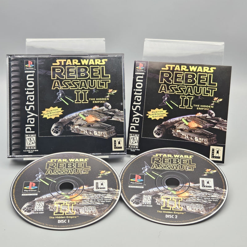 Star Wars Rebel Assault II 2 PlayStation PS1 Complete CIB Refurbished Excellent